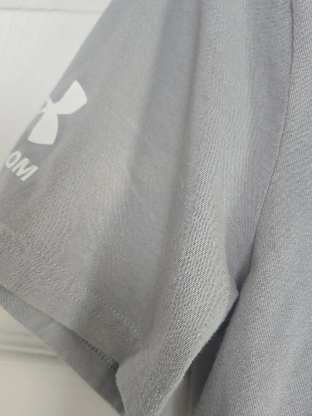 Under Armour Gray Short Sleeve Tee with Flag Graphic